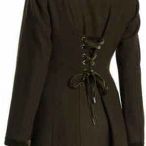 Laundry By Shelli Segal Brown Coat with Faux Fur Collar